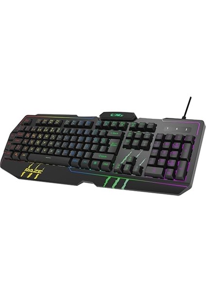 Raze Rgb Yazılım &amp; Harici G-Makro Tuşlu - Lazer Baskılı Özel Abs Materyal - Örgü Kablolu Membran Oyuncu Klavyesi modelleri