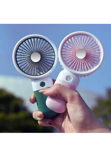 Fan Masaüstü Taşınabilir Telefon Stantlı Vantilatör 2 Özellik Bir Arada Taşınabilir Masaüstü Vantilatör Yüksek Hızlı Asorti Renk 1 Adet