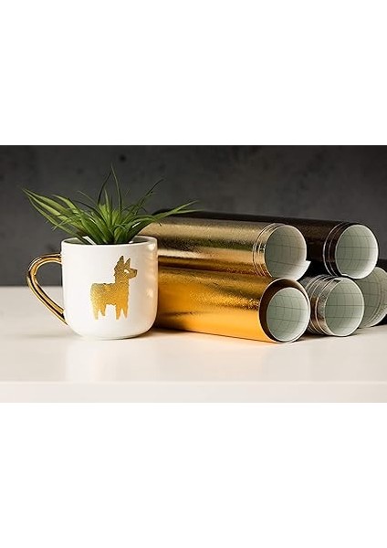 Birinci Sınıf Vinil - Kalıcı, 30,48 cm x 121,9 cm Yapışkanlı Çıkartma Rulosu -Platin modelleri