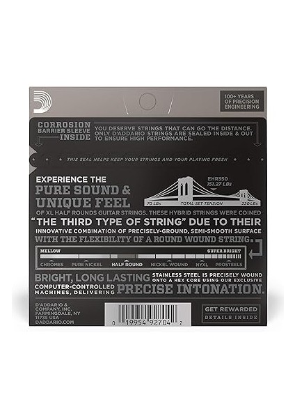 EHR350 Elektro Tel Set Half Round Jazz Lıte modelleri