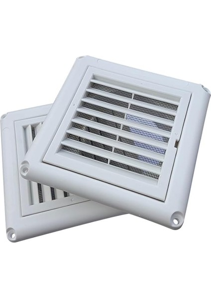 100 mm Sraure Louvred Hava Havalandırma Kapağı Izgarası Hava Firar Kapakları, Boru Için Dış Kurutma Makinesi Havalandırma Kapağı