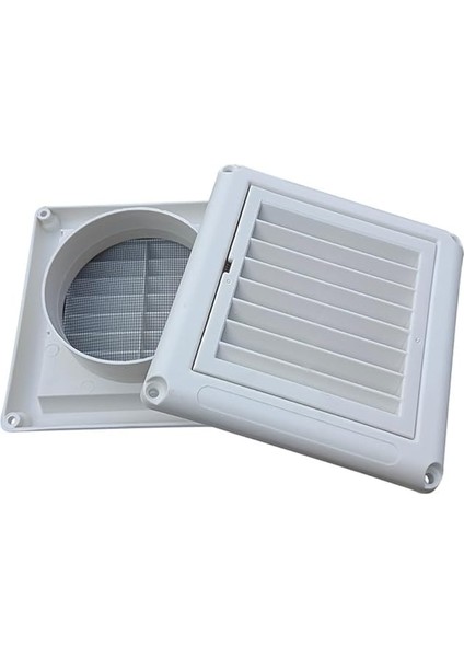 100 mm Sraure Louvred Hava Havalandırma Kapağı Izgarası Hava Firar Kapakları, Boru Için Dış Kurutma Makinesi Havalandırma Kapağı fiyatları