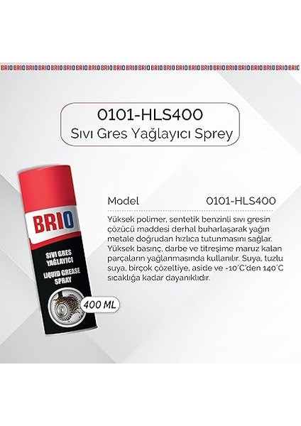 Sıvı Gres Yağı Sprey 400 ml fiyatları