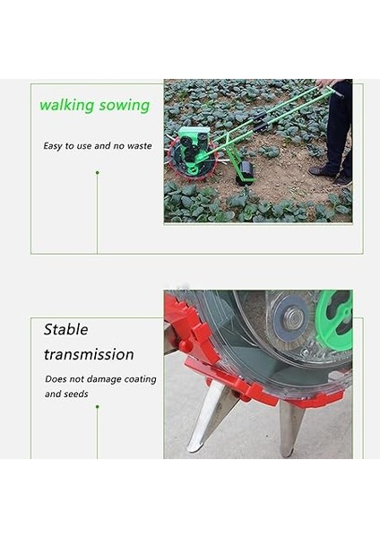 Gübre Aplikatörü Tohum Ekme Makinesi Rulo Ekme Makinesi Ekici Aracı Hassas Ayarlanabilir Bahçe Ekme Makinesi, Ekim ve Gübreleme 12 Tohumlama Nozulları fiyatları