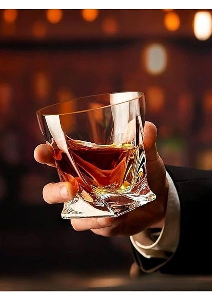 Adet Burgulu Cam Viski Bardağı Seti – Kokteyl Likör Bourbon ve Scotch Sunumu Için fiyatları