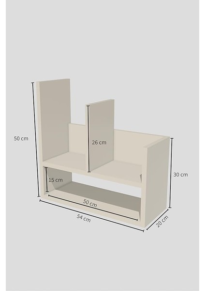 Katlı Masaüstü Kitaplık | Modern Dekoratif Raf Ünitesi | Masaüstü Düzenleyici | Beyaz fiyatları