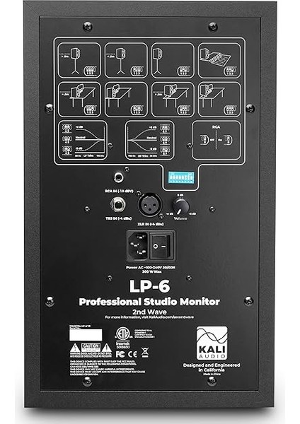 Audio Lp 6 V2 6,5 Aktif Stüdyo Monitörü, Siyah modelleri