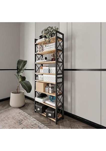 8 Katlı Çok Amaçlı Raf Ayakkabılık – 47X18X127 Cm, Mdf ve Plastik Malzeme, Kolay Kurulum Qr Kodlu, Modern ve Dekoratif Düzenleyici Dolap Ünitesi, Siyah fiyatları