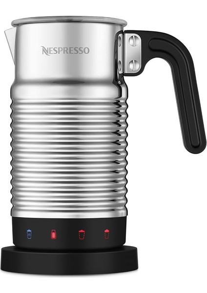 Aeroccino 4 Süt Köpürtücü, Elektrikli Köpük Hazırlayıcı, 120 ml Kremsi Süt Köpüğü ve 240 ml Sıcak Süt Için, Bulaşık Makinesinde Yıkanabilir Köpürtücü, Gümüş