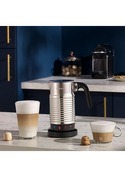 Aeroccino 4 Süt Köpürtücü, Elektrikli Köpük Hazırlayıcı, 120 ml Kremsi Süt Köpüğü ve 240 ml Sıcak Süt Için, Bulaşık Makinesinde Yıkanabilir Köpürtücü, Gümüş indirimleri