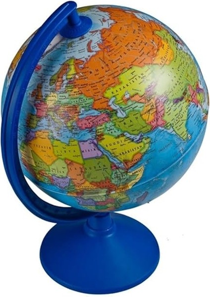 Store Siyasi Dünya Küresi 30 cm Çaplı Işıksız En Büyük Boy Yer Küre Eğtici Harita, Çok Renkli indirimleri