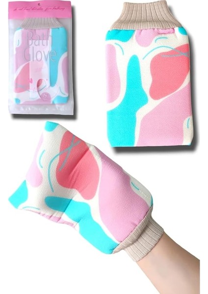 Kesesi Lif Eldiven Kese Çift Taraflı Mikrofiber Içi Lif Dışı Kese Kolay Temizlenir