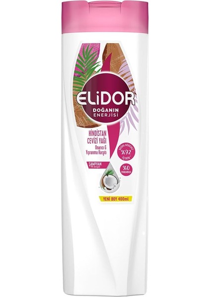 Doğanın Enerjisi Saç Bakım Şampuanı Hindistan Cevizi Yağı Onarıcı &amp; Yıpranma Karşıtı 500 ml