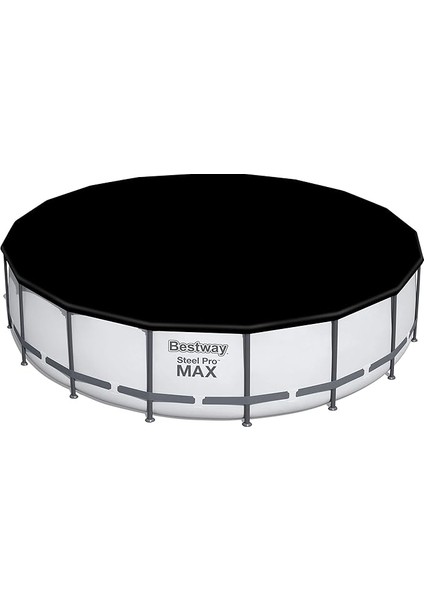 5,49M Pvc Havuz Örtüsü 549 cm Çapındaki Yuvarlak Yer Üstü Havuzlar Için 555 cm Çap