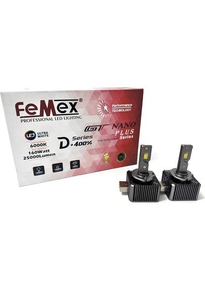 Gt Nano Plus D3S LED Xenon 160W 25.000 Lumen