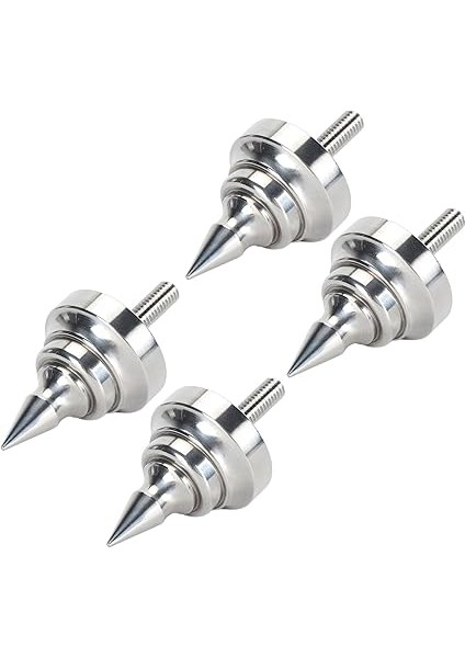 DVD Amplifikatör Cd'si Için Hıfı Hoparlörler Için Ayarlanabilir Paslanmaz Çelik Yalıtım Dikenleri Üreme (#1) fiyatları