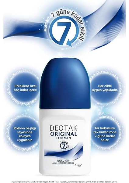 Original Erkek 7 Güne Kadar Etkili Roll-On Deodorant 35 ml fiyatları