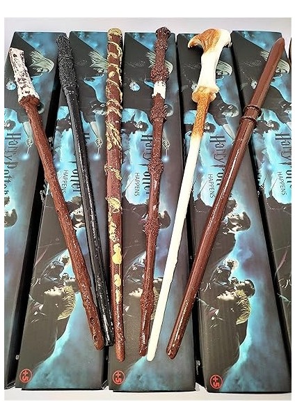 Harry Potter 6 'lı Asa Seti (Harry, Dumbledore, Snape, Hermony, Malfoy, Voldemort) 6'lı Asa Seti modelleri