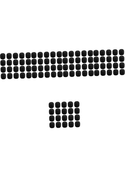 5 Set Mikrofon Aksesuarları Mikrofon Kapağı Rüzgarlık Yaka Mikrofonu Malzemesi Kolay Takılır Çıkarılır 40 Adet*5