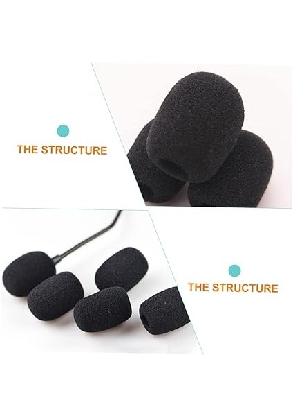 5 Set Mikrofon Aksesuarları Mikrofon Kapağı Rüzgarlık Yaka Mikrofonu Malzemesi Kolay Takılır Çıkarılır 40 Adet*5 fırsatları