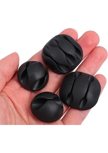 Lua Kablo Klipsi Düzenleyici, 10'lu Kablo Düzenleyici, Ev, Araç, Ofis Için Masa Altı Kablo Yönetimi, Duvar, Yüzey Için Kalıntı Bırakmayan Yapışkan, Şarj Kablosu Düzenleyici, modelleri