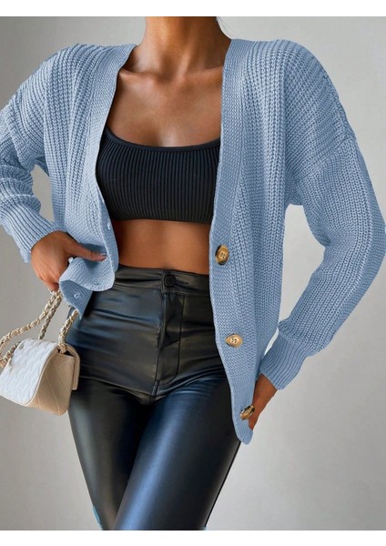 Düğme Detay Triko Bluz fırsatları