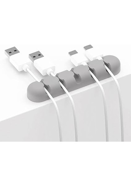 Yapışkanlı Kablo Düzenleyici Organizer Gri fiyatları