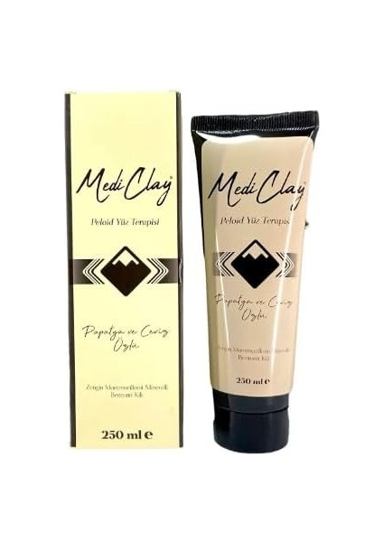 Medi Clay Papatya ve Ceviz Özlü Peloid Yüz Terapisi Kil Maskesi 250ML