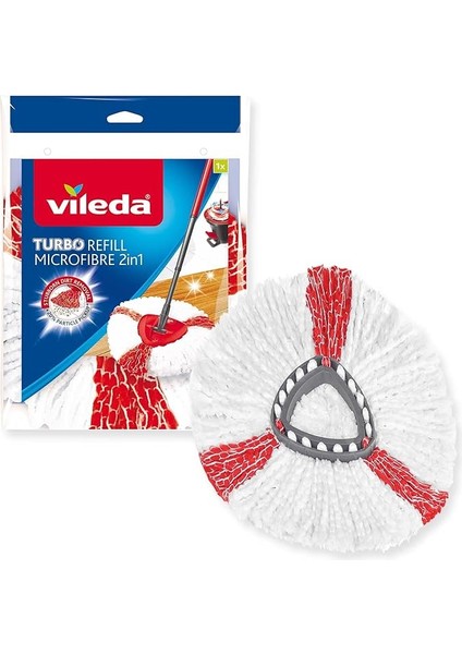 Turbo 2in1 Yedek Paspas, Üçgen Başlık, Yumuşak Mikrofiber, 1 Adet