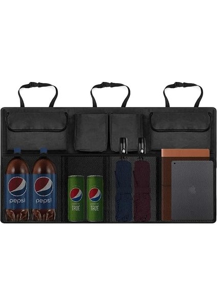 8 Cepli Araç Bagaj Düzenleyici Çanta Organizer Araba Çantası Oto Içi Aksesuar Otomobil Aksesuarları Eşya Malzeme Düzenleme Fileli fiyatları