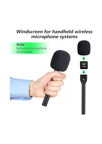Köpük Mikrofon Kapağı, Rode Wireless Go Iı/pro ile Uyumlu, El Adaptörü Interview Go, Rode Yedek Pop Filtresi, Ses Patlamalarını Engellemek Için Uygundur fiyatları