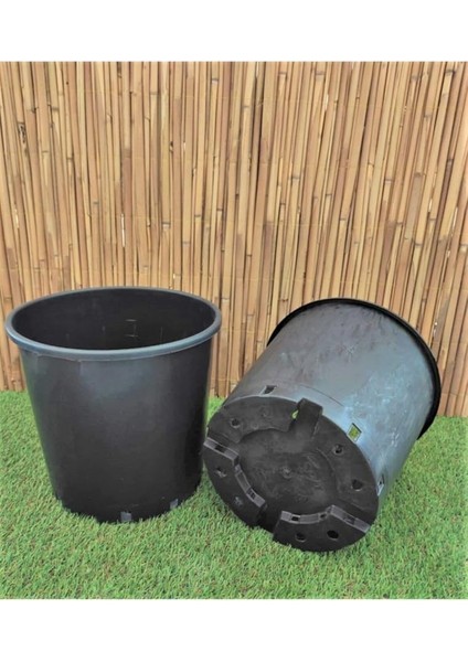 Üretim Saksısı 1 Adet 21,9 Lt 35X30 cm Plastik Saksı Siyah Üretim Saksı Bitki Saksısı fırsatları