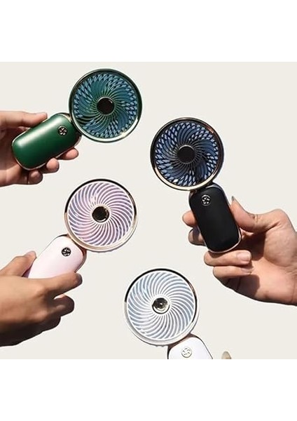 Mini El Fanı Şarjlı Taşınabilir, USB Şarjlı Mini Fan, El Tipi Yaz Fanı, Sessiz ve Güçlü El Vantilatörü, Ofis, Seyahat ve Dış Mekan Kullanımı Için Uygun Masaüstü Fanı (Beyaz) modelleri