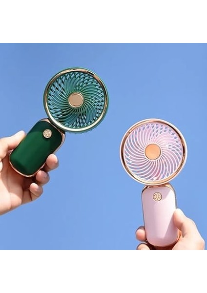Mini El Fanı Şarjlı Taşınabilir, USB Şarjlı Mini Fan, El Tipi Yaz Fanı, Sessiz ve Güçlü El Vantilatörü, Ofis, Seyahat ve Dış Mekan Kullanımı Için Uygun Masaüstü Fanı (Beyaz) fırsatları