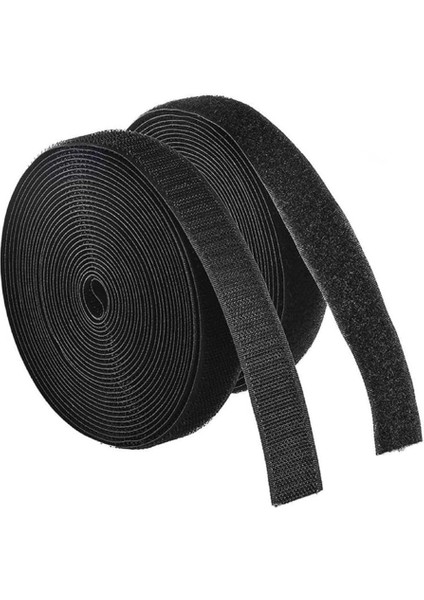 Magnet 5 Metre - Şerit Cırt Bant, En: 2 Cm, Siyah, Natural, Dişi-Erkek Takım, Cırt Cırtlı Bant