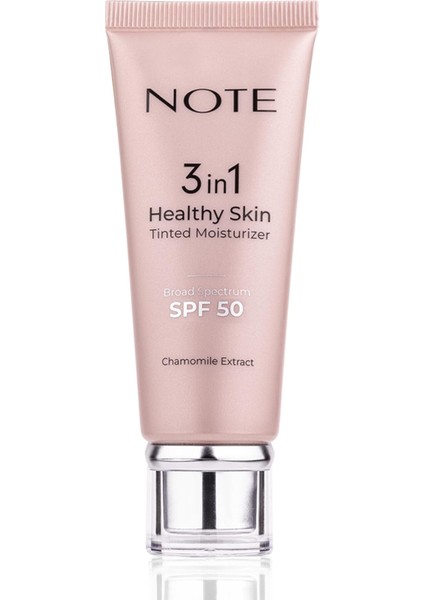 Cosmetique 3 In 1 Healthy Skin Tinted Moisturizer Renk Ton Eşitleyici 50 Spf Aydınlatıcı Krem