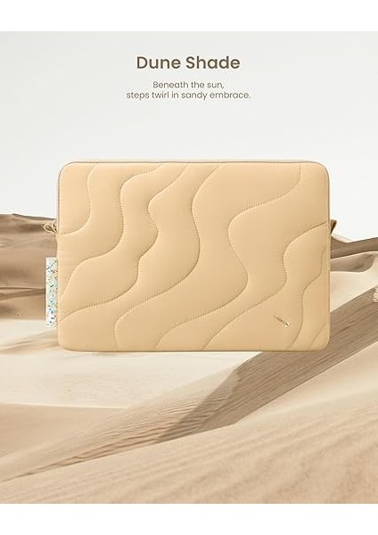 360° Kasa Kılıfı Için 13 Inç Yeni MacBook Air 2024-2018 M3/A3113 M2/A2681 M1/A2337, 13 Inç MacBook Pro M2/A2686 M1/A2338 2022-2016, Hafif Yumuşak Tatlı Kapitone Kabarık Kılıf modelleri