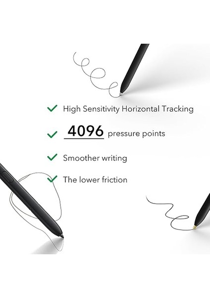 Metal Uçlar/uçlar Samsung Galaxy Tab S9/S9FE+/S9 Ultra/s8/s8+/s8 Ultra/s7/s7 Fe/s6/s6 LITE/S22/S23/S24 Ultra S Kalem, Plastik + Bakır + Titanyum Uçlar/ipuçları+Klips + Düzenleyici (2+6 Parça Set) fırsatları