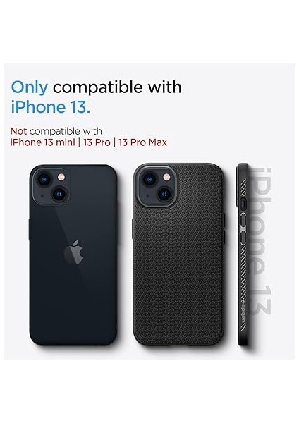 iPhone 13 Kılıf Liquid Air Matte Black - ACS03519 fiyatları