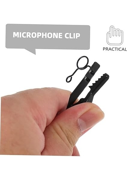15 Adet Dayanıklı Demir Yaka Mikrofon Güçlü Kavrama ile Vlogging Röportaj ve Konferanslar Için Hafif ve Taşınabilir Tasarım modelleri