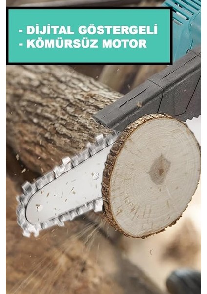 Germany Style Alman Dijital Gösterge Otomatik Yağlamalı Şarjlı El Testeresi Ağaç Odun Dal Kesme Budama fiyatları