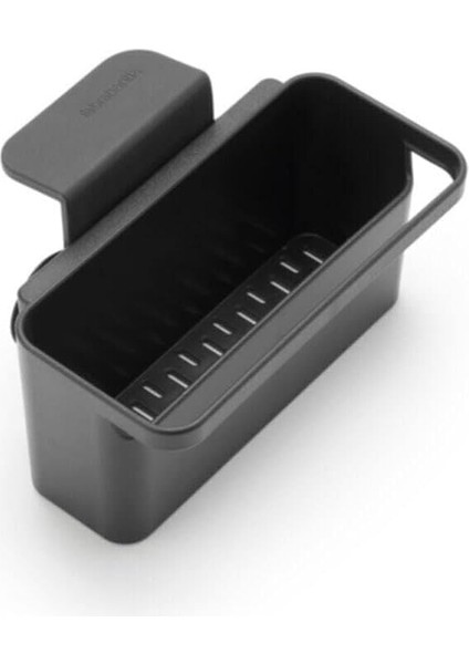 Brabanta Sinkside Lavabo Içi Düzenleyici (Koyu Gri) Düzenli Depolama/drenaj Kabı, Mutfak Lavabo Süngerleri, Bezler, Bulaşık Sabunu Için Vantuzlu