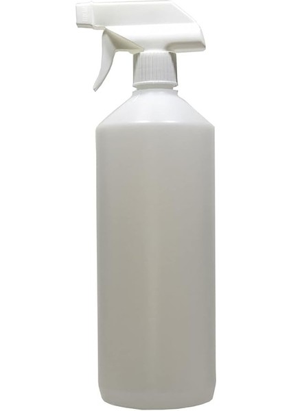 3 Adet Boş Şişe Polietilen Plastik 1 Lt + Sprey Takım