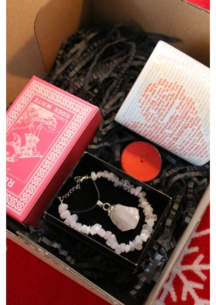 100 Dilde Seni Seviyorum Kupa - Pembe Kuvars Bileklik - Pembe Kuvars Kolye ve Pembe Cadı Tarot fiyatları