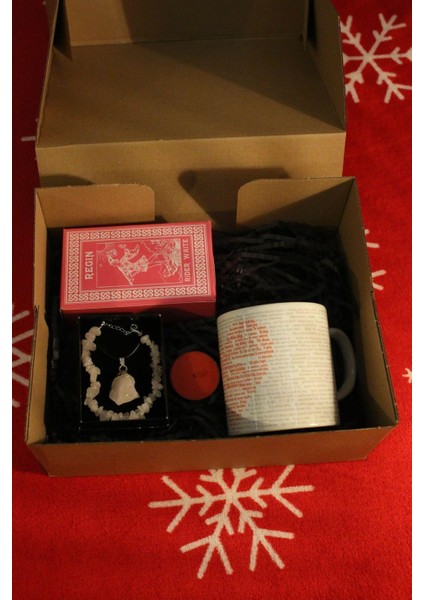 100 Dilde Seni Seviyorum Kupa - Pembe Kuvars Bileklik - Pembe Kuvars Kolye ve Pembe Cadı Tarot