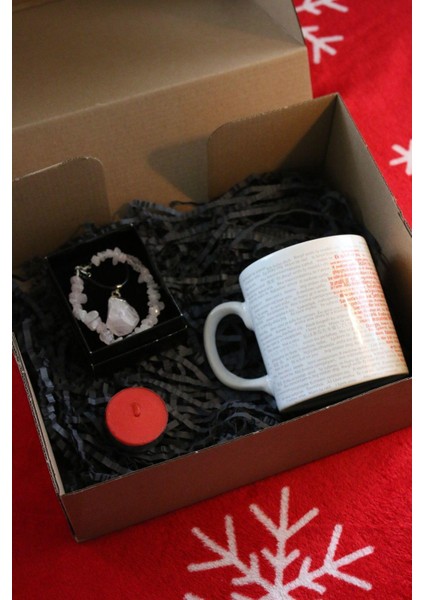 100 Dilde Seni Seviyorum Kupa - Pembe Kuvars Bileklik ve Pembe Kuvars Kolye fiyatları