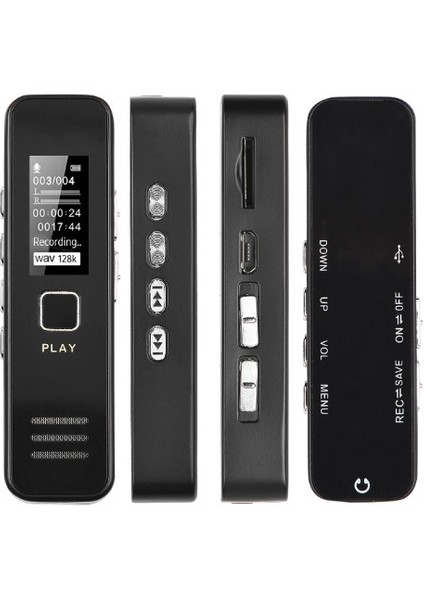 Yeni Model KB60 64GB Dijital Ekranlı Kulaklık Hediyeli Profesyonel Ses Kayıt Cihazı indirimleri