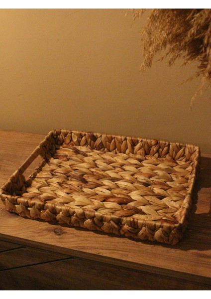 Hasır Su Sümbülü Dikdörtgen Tepsi Küçük Boy fırsatları