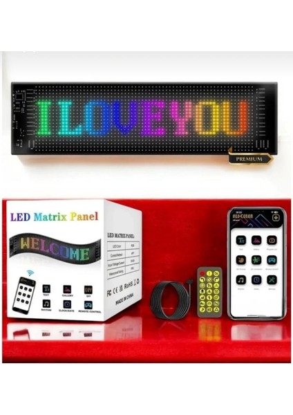 Matrix Şeytan Göz Kayar LED Panel Tabela Uzaktan Kumandalı Telefon Üzerinden Kontrol fırsatları