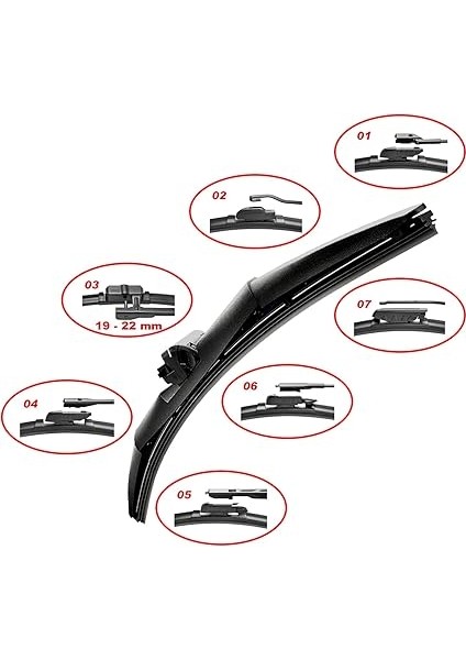 Rainforce™ MC19815 38CM 1 Adet Universal Hibrit Silecek fırsatları